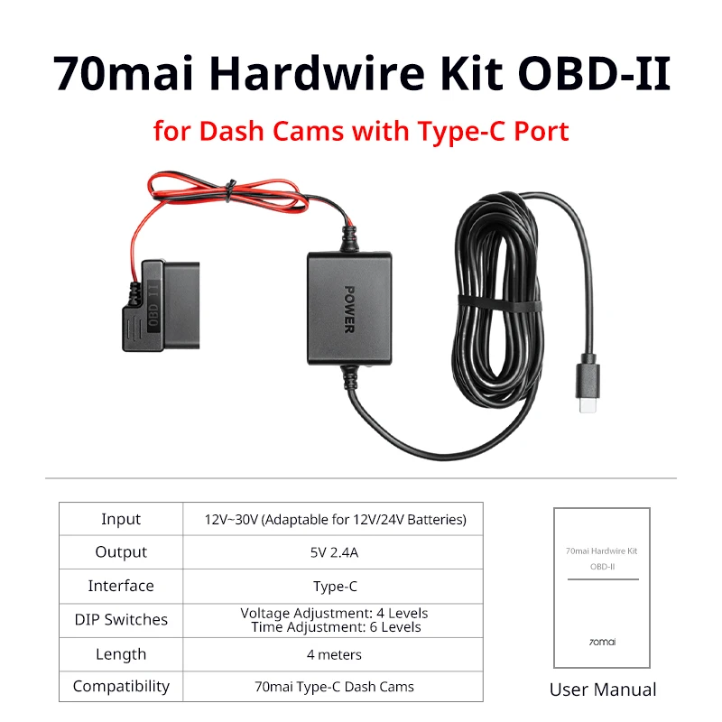 70mai Dash Cam Omni + ハードワイヤーキット 70mai 4G Hardwire Kit Dash Cam Omni Firmware User Manual - Manuals+