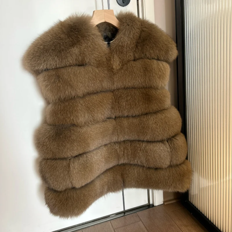 Fox Fur Coat Women Winter Coat Female Blended Thick Winter Real Fox Fur Jackets Especially Women Leather Fur Coat Winter On Sale