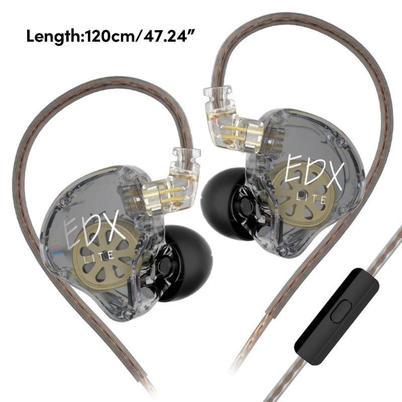 Auricular para baterista músico controlador dinámico súper lineal oído para auriculares EDX Lite con enchufe 3,5mm