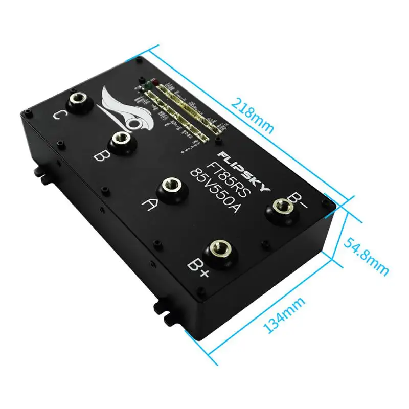 

Контроллер Flipsky FT85RS 85В 550А в алюминиевом корпусе с регулируемой частотой PWM и тормозным сигналом (не VESC) для самоката