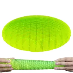 Worm Shaped Squeeze Toy para crianças, elástico, resistência Fidget Brinquedos, estresse sensorial, alívio da ansiedade, bola verde