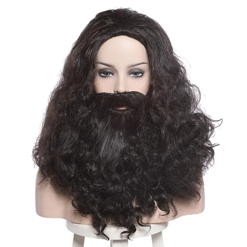 L-email Albus Dumbledore Pelucas de cosplay Lucius Malfoy Rubeus Hagrid Bellatrix Lestrange Moive Peluca de Halloween Pelo sintético 5;c,6's.