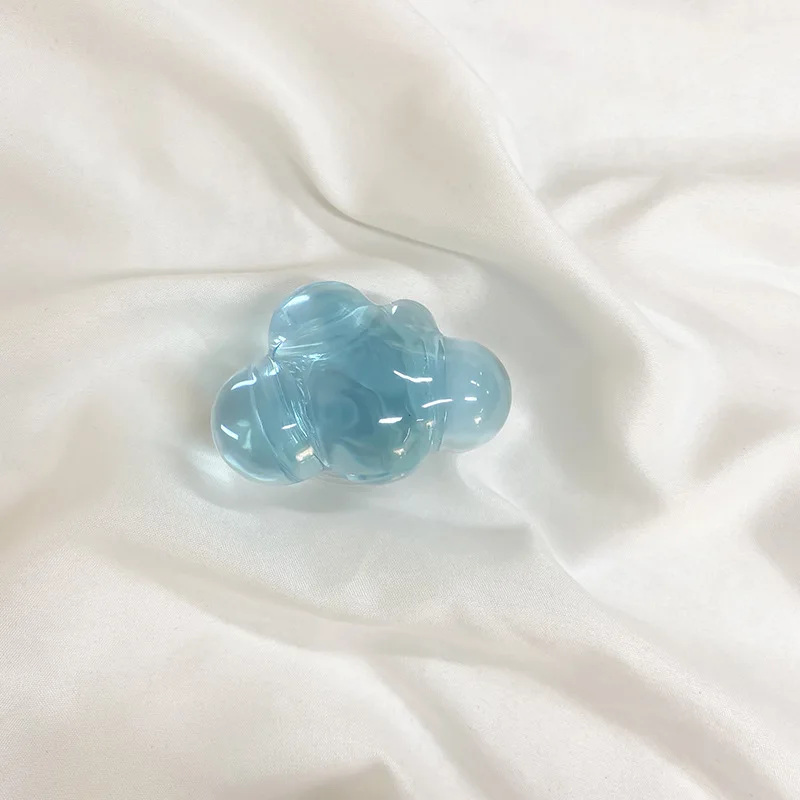 Supporto per airbag per telefono cellulare con colla a goccia Supporto per cuscino d'aria pigro da tavolo Supporto per anello portatile in tinta unita con nuvola di cartone animato creativo