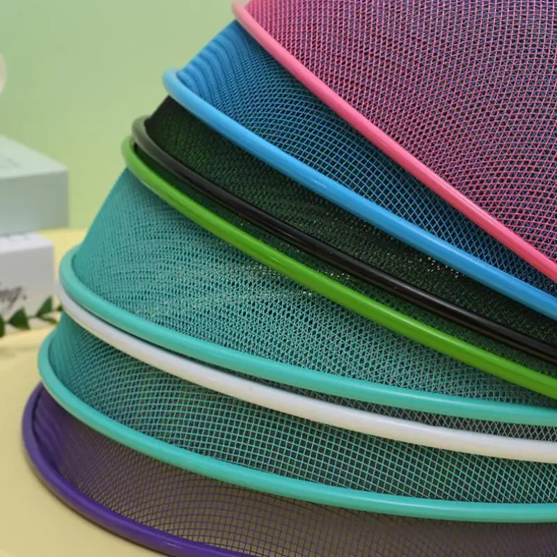 *1Pcs Mesh Food Cover Protective Round Shape Dish Lid Household Anti-Flying Vegetable Fruit Display Holder For Home & Outdoors