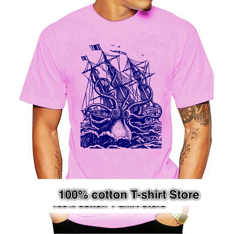 Giant Octopus T Shirt Vintage Octopus Shirt Sailing T Shirt The Kraken Shirt Sea Creature Giant Squid Shirt Tee