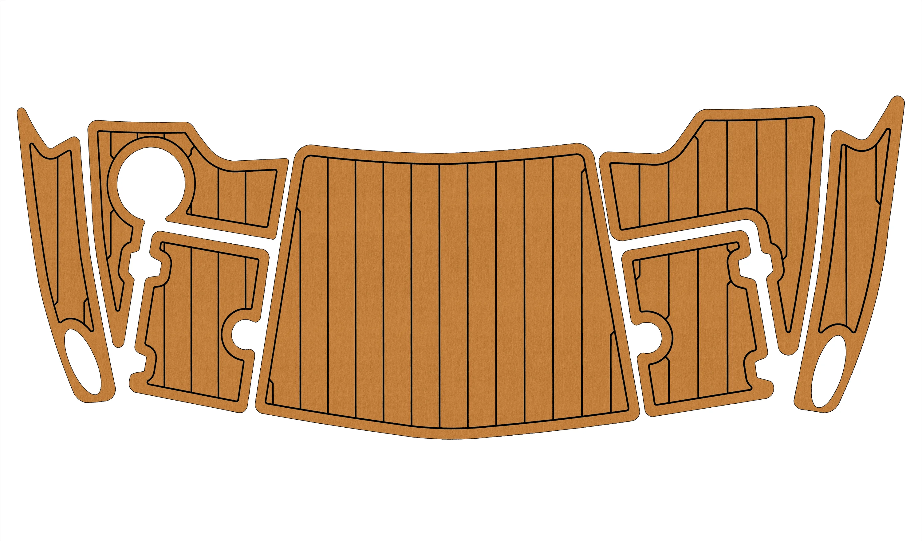 Non-Slip EVA Faux Marine Mat Self-Adhesive 6mm Yacht Cockpit Pad for 2004-2007 Chaparral 264 Sunesta Boat Decking Easy Install