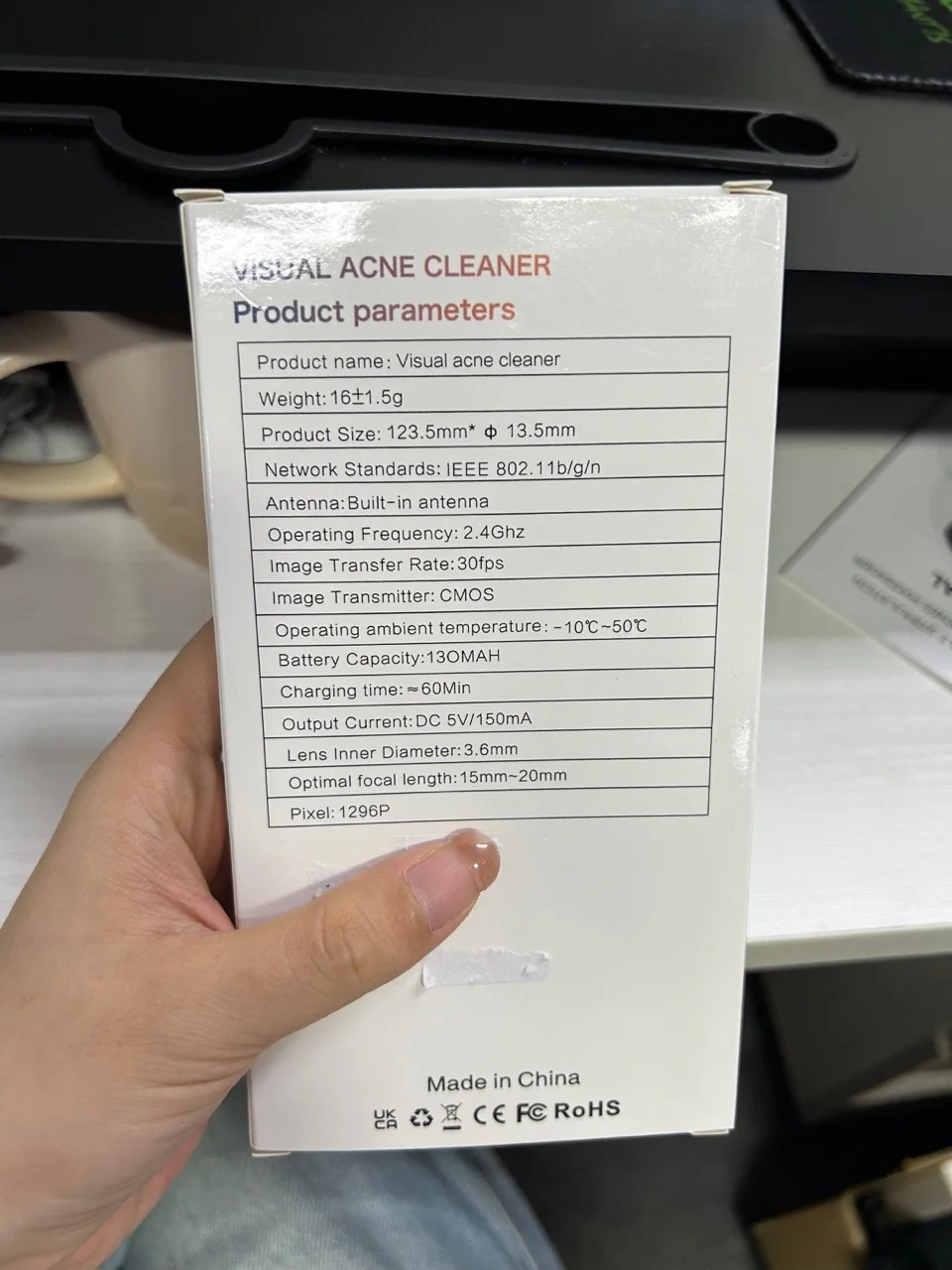 Visual Blackhead Remover with Camera Pimple Popper Extractor Tool Pore Cleaner Kit for Acne Comedone Whitehead Black Dots Remove