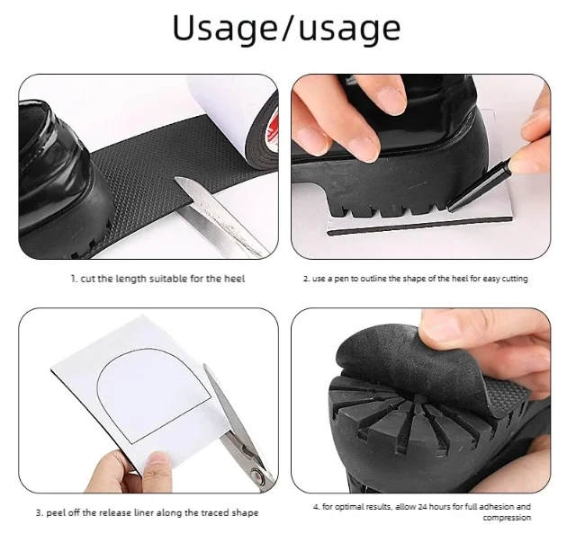 Non-Slip Shoes Stickers No-adhesive High Heel Sticker Anti-Slip Heel Sole Protectors Long Lasting Shoes Care Pads Cushion