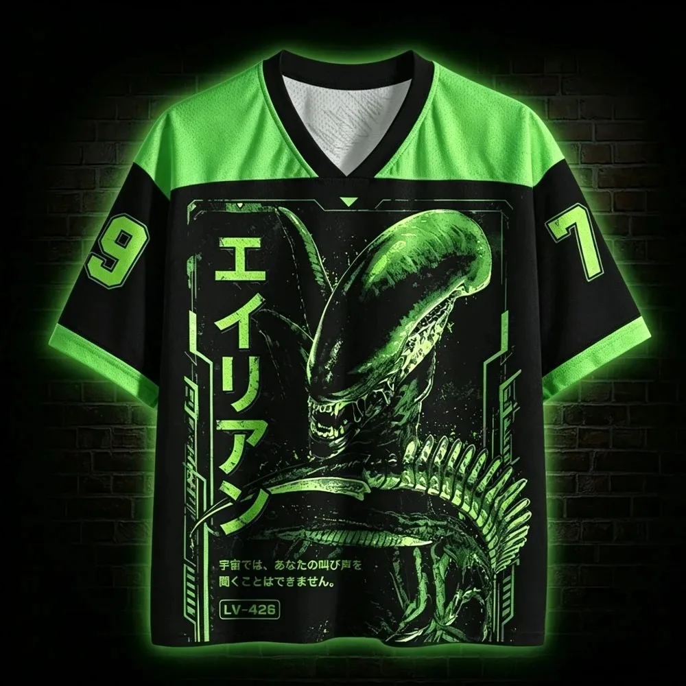 2026 Bestseller Horror Dark Series 3D-Druck Sport-T-Shirts für Männer und Frauen mit V-Ausschnitt, Lässige und Einzigartige Trendige Kinder-Oberteile – Detail 6