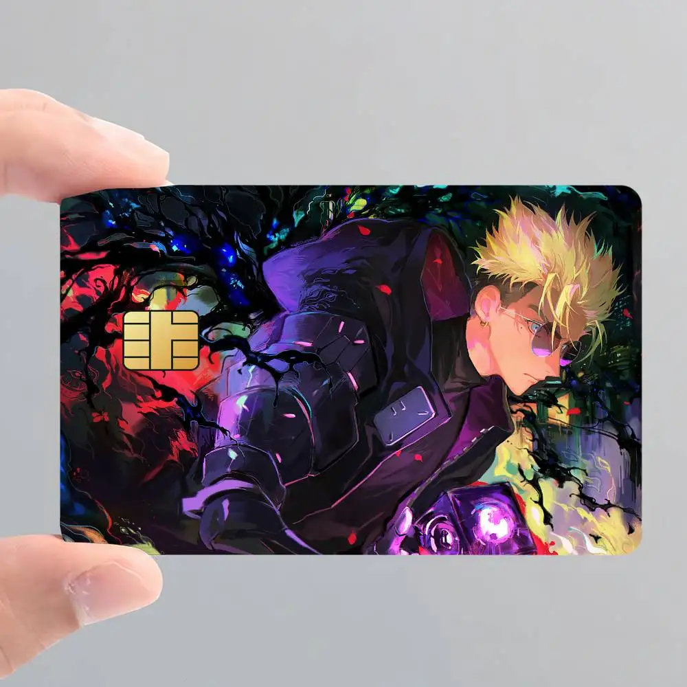 Anime T-Trigun S-Stampede Card Stickers for Bank Access Protective Waterproof Film Cover Sticker Surprise Gift