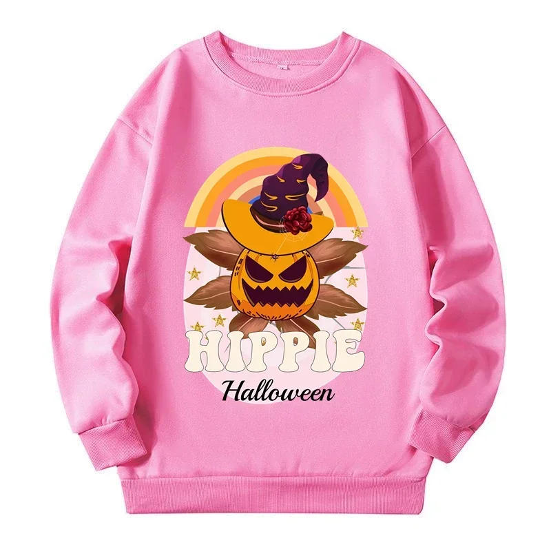 Happy Halloween Plus Size Women Sweatshirt Clothing Pumpkin Devil Big Size Sweatshirt Autumn Winter Warm Large Size Tops