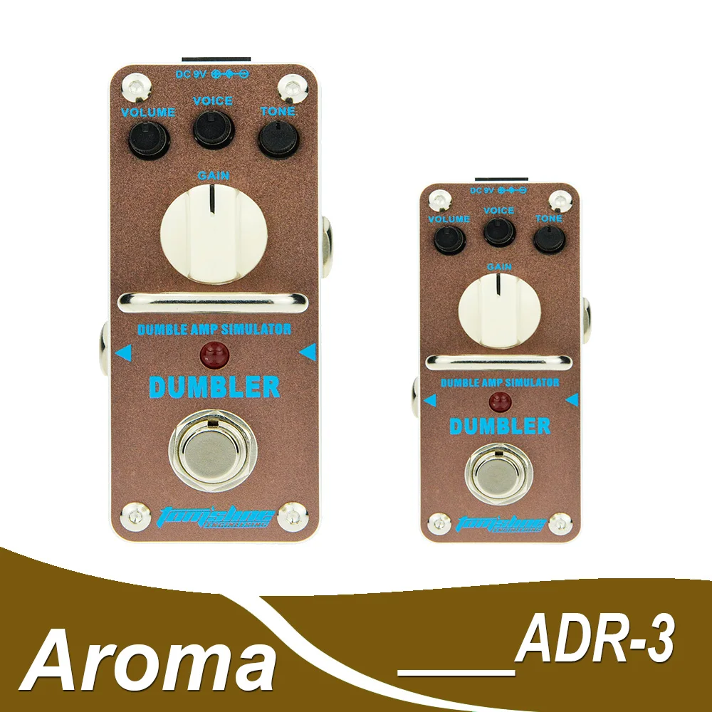 AROMA  ADR-3 Dumbler Amp Simulator Pedal Dumble Style Overdrive with Volume/Voice/Tone/Gain True Bypass Mini Stompbox