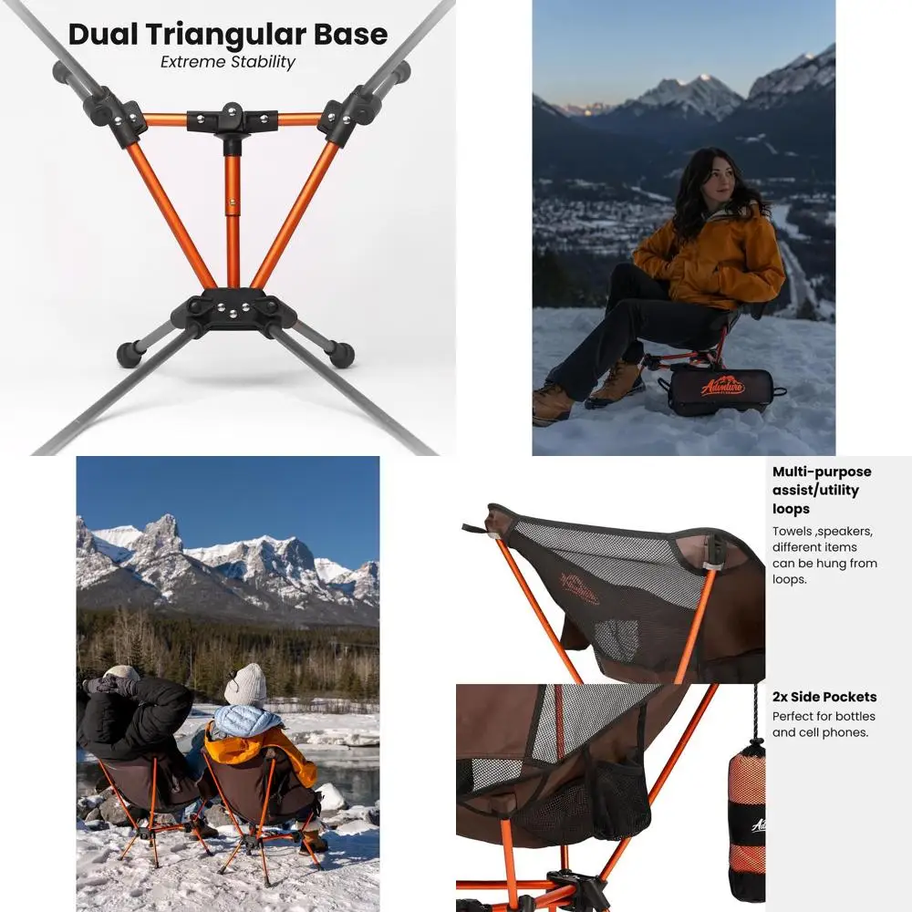 

Portable Folding Camping Chair with 3 Towels - Lightweight, Compact, and Durable for Outdoor Adventures