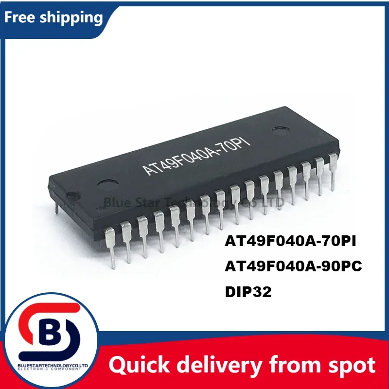 Free Shipping 5pcs/lots AT49F040A-70PI AT49F040A-90PC AT49F040A  AT49F040 49F040A 49F040 DIP32 Quick delivery from spot