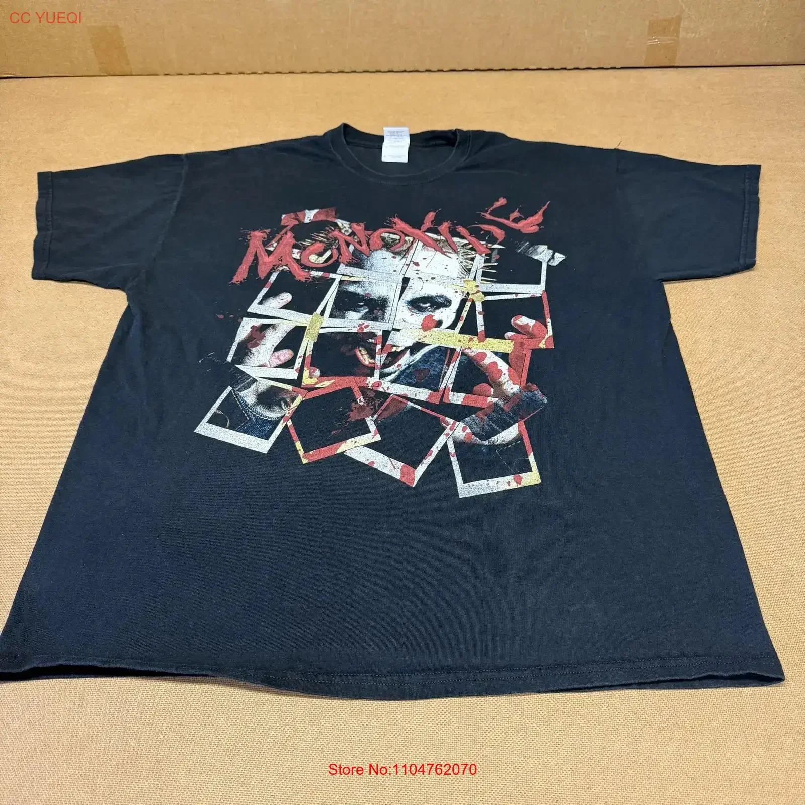 Twiztid Monoxide Serial Killaz T Shirt Mens XL Black Horror Rap Band vintage Washed Breathable Soft designer clothes Stylish