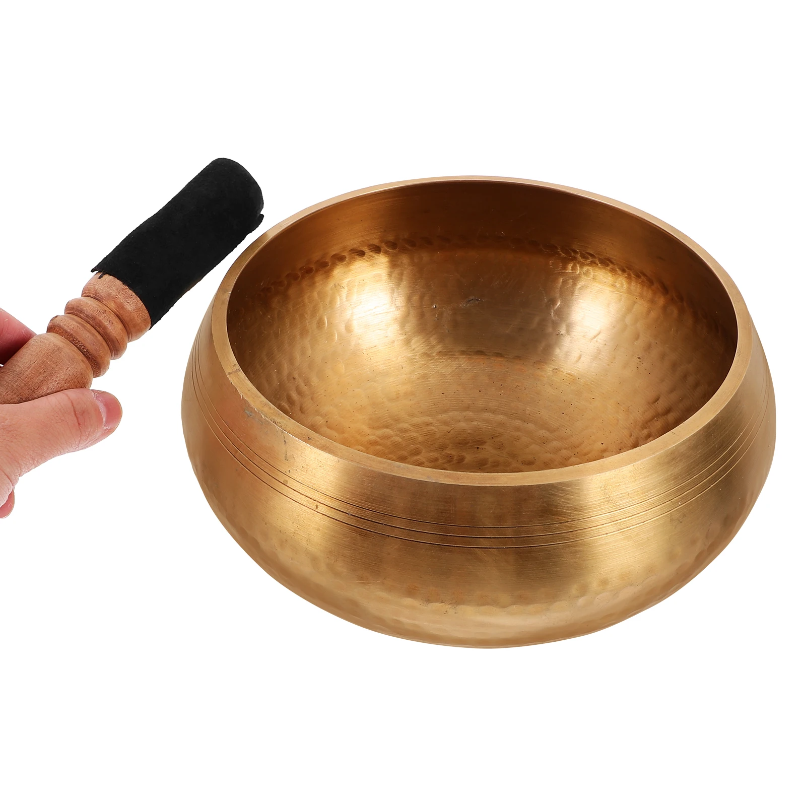 

20 .5x20.5x9.5cm Manual Tapping Bowl Singing Craft to Heal Nepal Tibetan Meditation