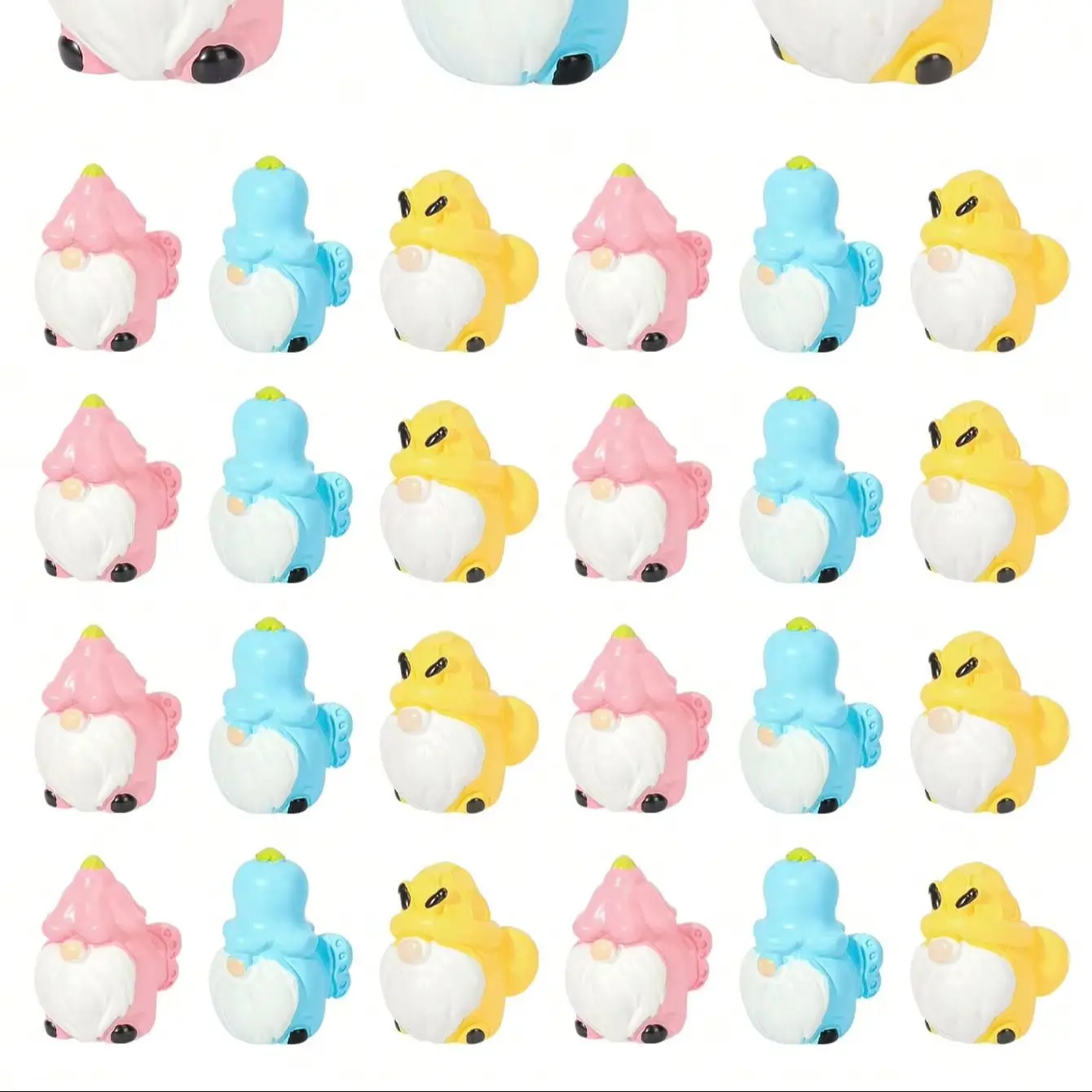 5Pcs Resin Bee Butterfly Gnome Figurines, Spring Ornaments for Micro Landscape & Party Favors