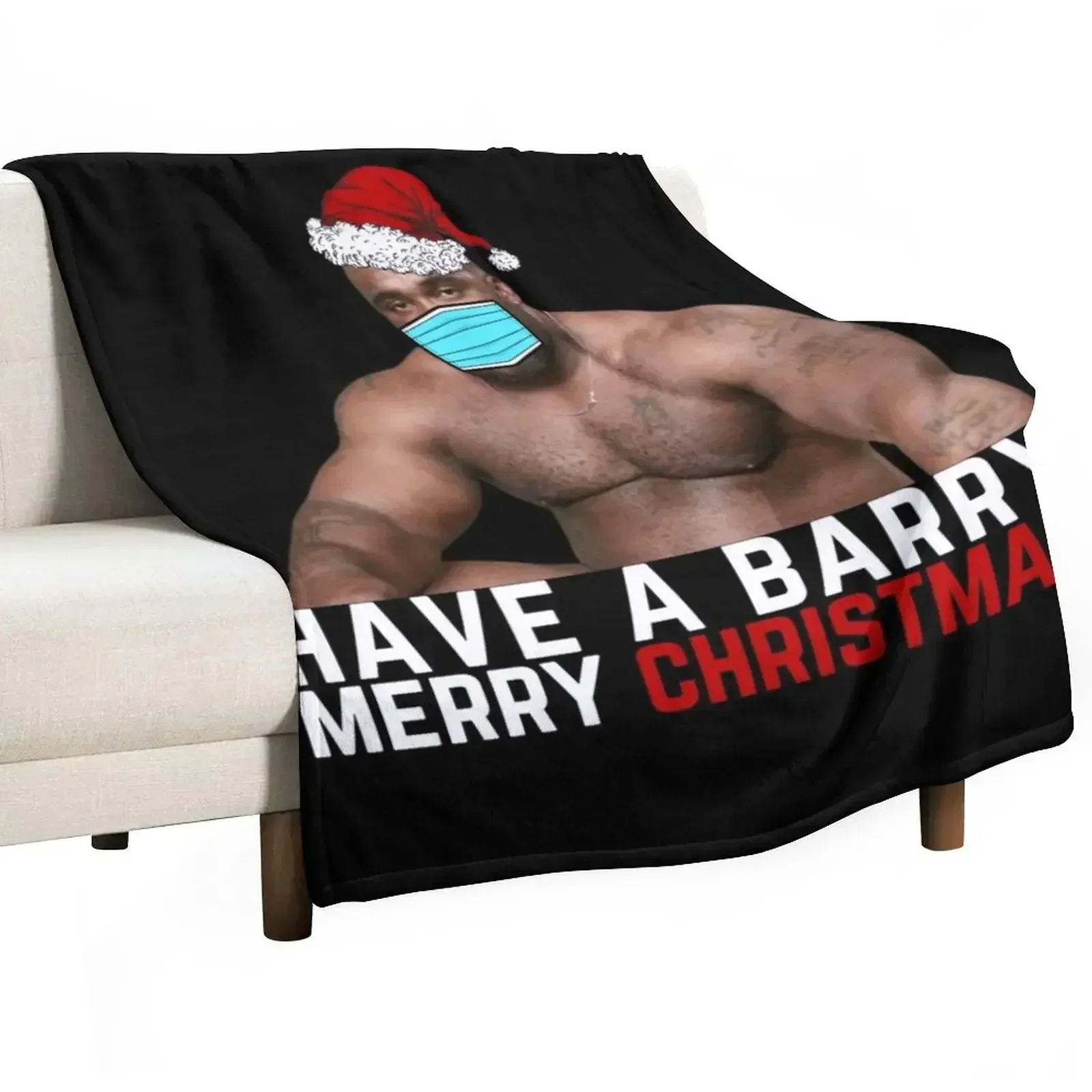 

Have A Barry Merry Christmas Throw Blanket Soft Plush Plaid Thermal Decorative Throw cosplay anime Blankets