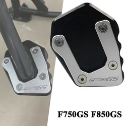 Motorcycle CNC Kickstand Sidestand Stand Extension Enlarger Pad For F750GS F850GS Adv F750 F850 GS Adventure 2020-2023
