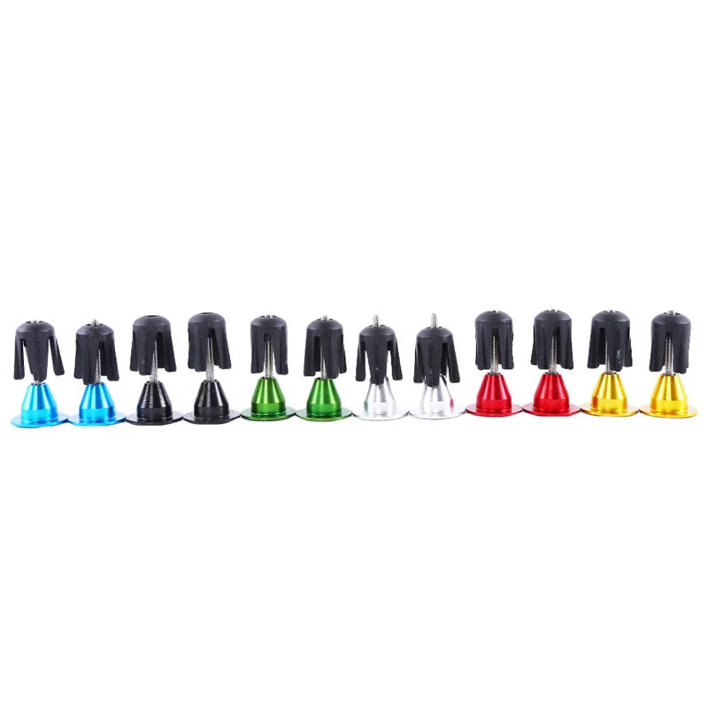 6 Colors One Pair Bicycle Handle Bar Cap End Plugs Bike Bicycle Aluminum Handlebar Grips Handle Bar Cap End Plugs Bicycle Parts