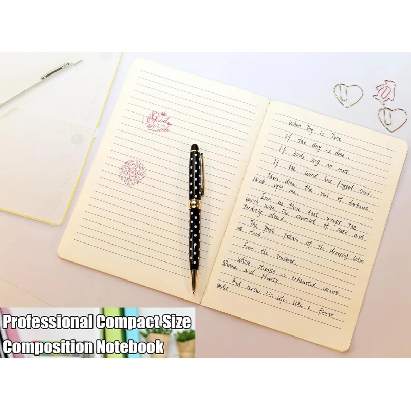  12pack Lined page A5 Lines Notebook Bulk Kraft Cover College Ruled, Lined Paper Travel Journals Composition Diary Subject Noteb