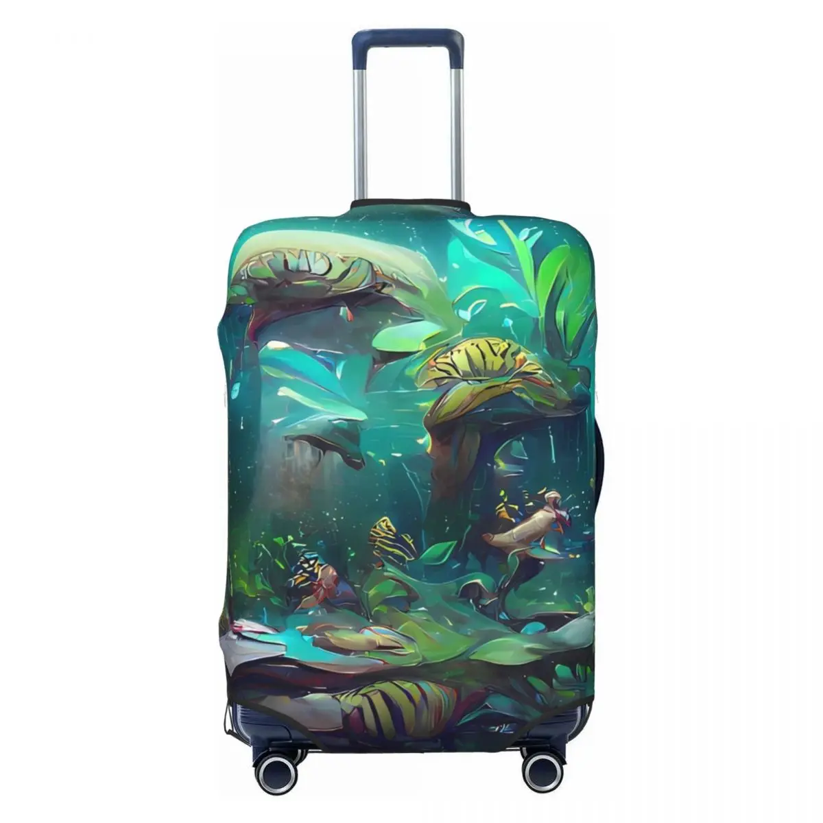 Tropical Marine Suitcase Cover Underwater World Fun Travel Protector Luggage Accesories Vacation