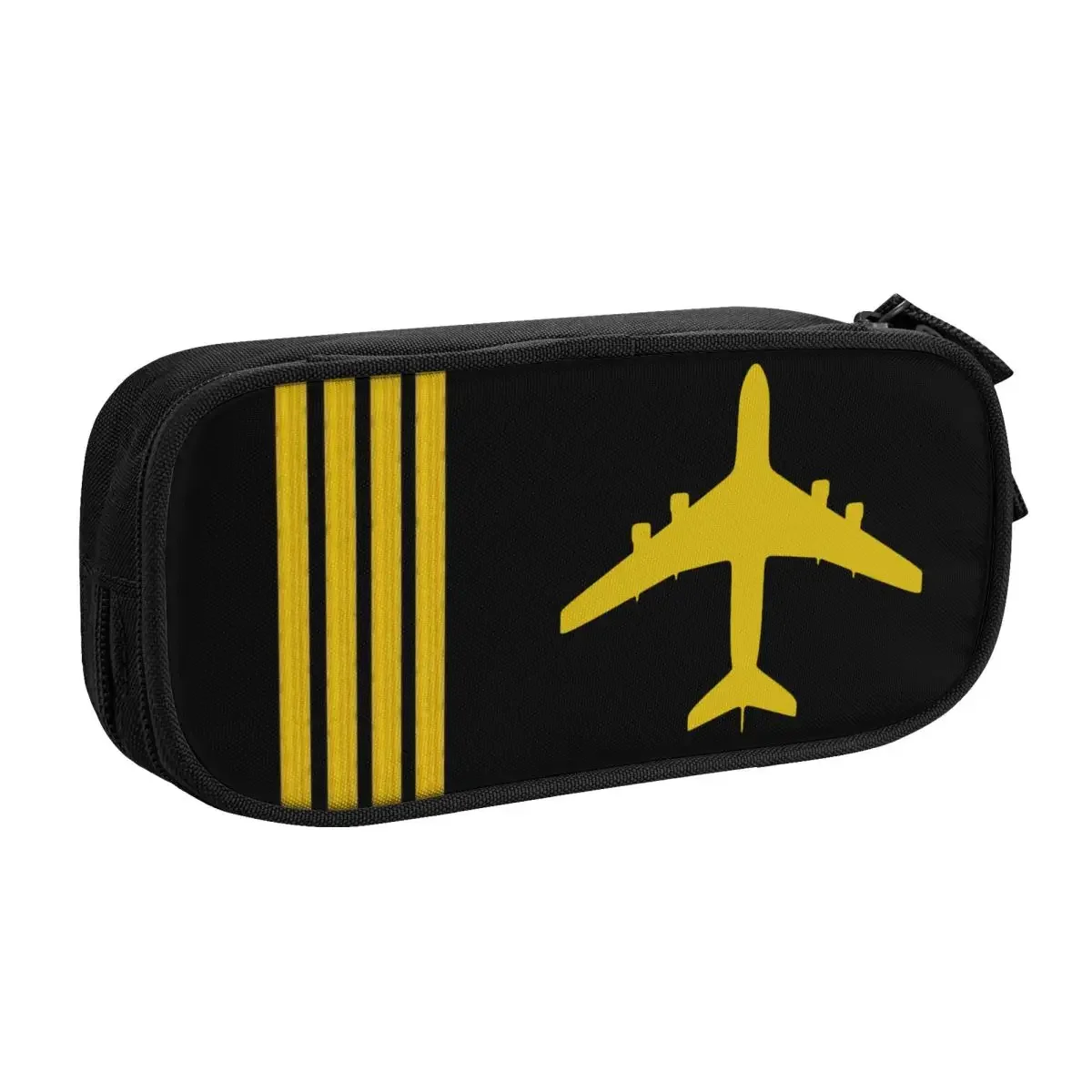 Custom Classic Airplane Kawaii Pencil Case Girl Boy Large Capacity Flight Pilot Aviation Aviator Pencil Box Student School