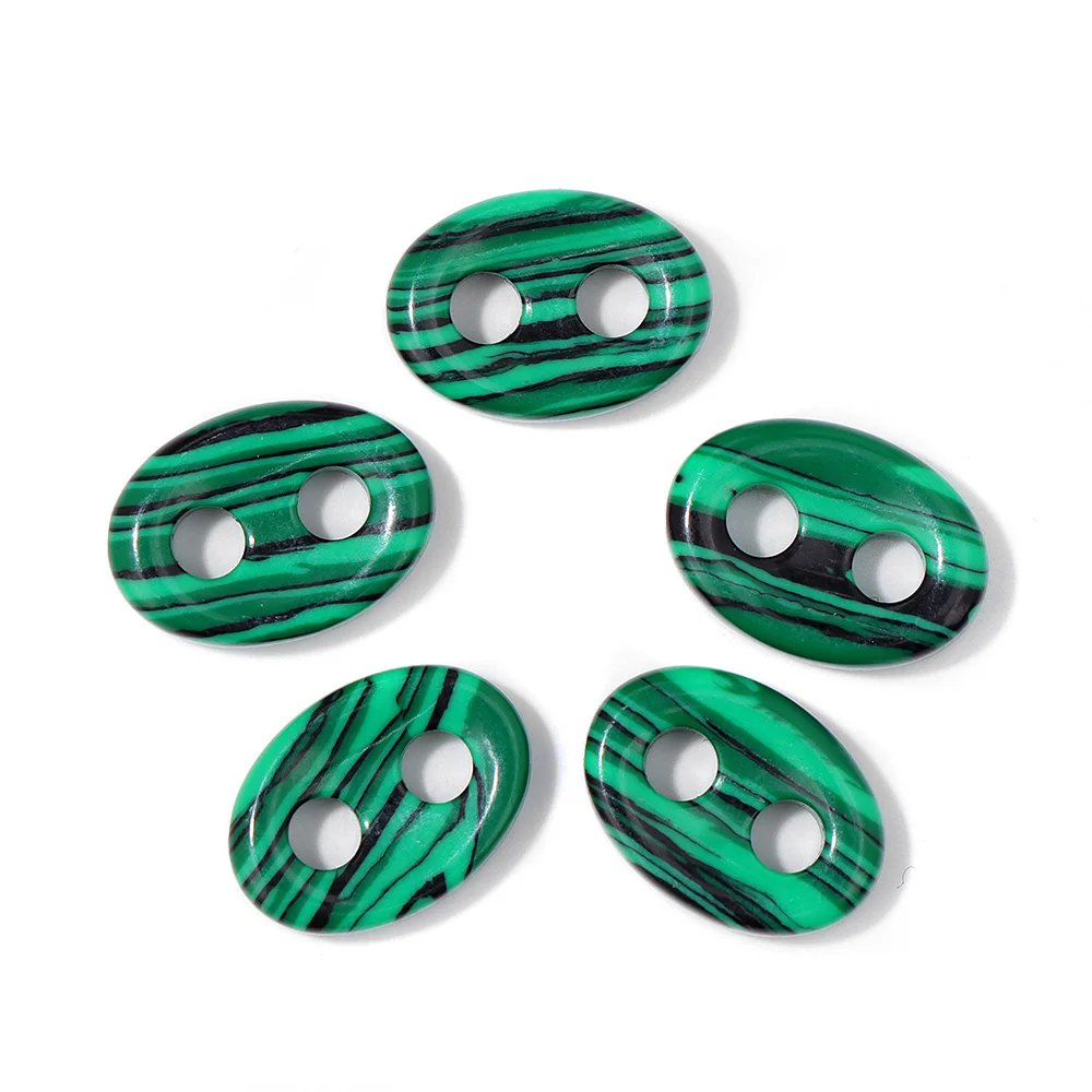 2 قطعة شكل أنف الخنزير الخرز حجر قلادة فريد لطيف خنزير خطم عين النمر ثقوب مزدوجة السحر لصنع المجوهرات Craft بها بنفسك الحرفية 10x14mm