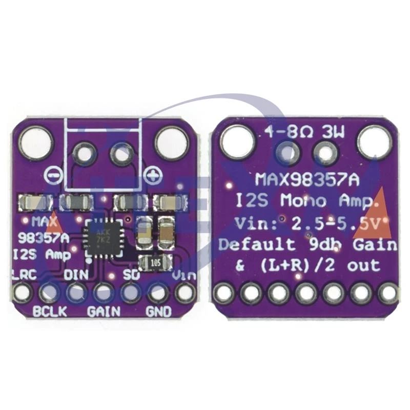 Max98357 max98357 bga i2s 3w classe amplificador interface de fuga módulo decodificador dac placa de áudio sem filtro para raspberry pi esp32