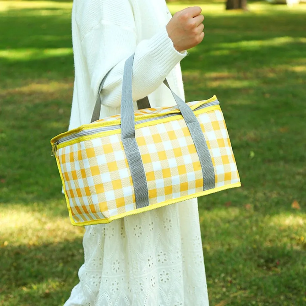 

Корзина для пикника, однотонная изоляционная корзина, утолщенная изоляционная сумка на вынос, изоляционная сумка для пикника на открытом воздухе, пакет со льдом