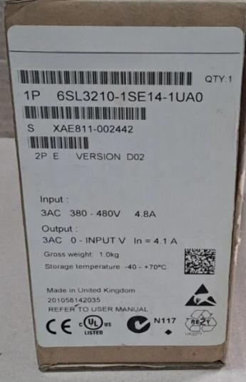 Brand New  6SL3210-1SE14-1UA0 S120 FREQUENCY CONVERTER 6SL3210 1SE14 1UA0 Fast Delivery