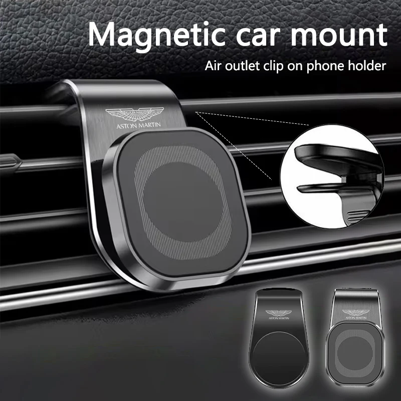 1 Stück Magnetische Auto-Handyhalterung Lüftungsclip Telefon-GPS-Halterung für Aston Martin DBX DBS V12 V8 DB11 DB9 Rapide AMR Vantage