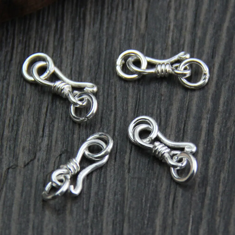 

5pcs Silver Lobster Clasps Durable S Shape Bracelet Necklace Connector DIY Jewelry Supplies Metal Clasp Accessories
