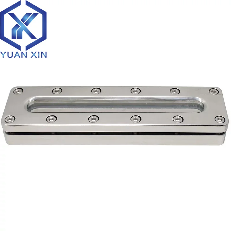 Rectangular sight glass Fermentation tank square observation window 304 stainless steel welded long strip sight glass