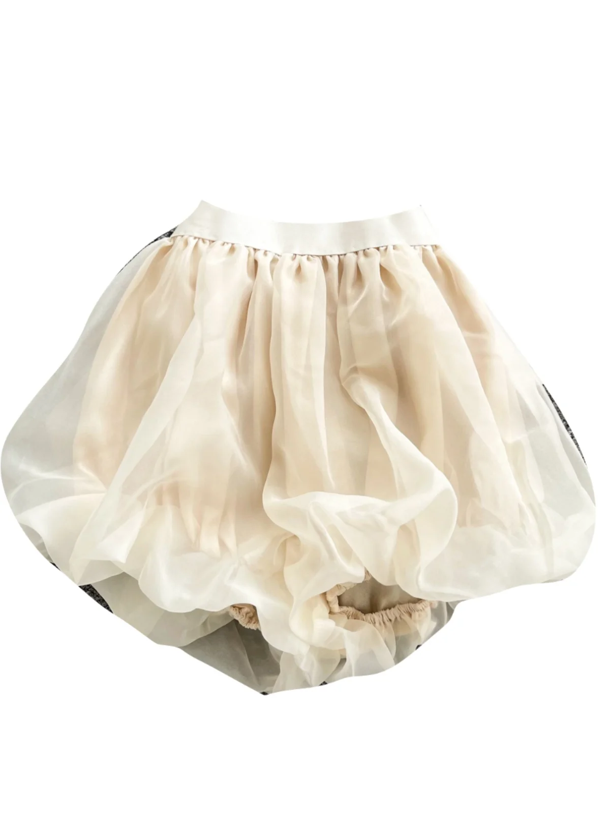 

Новое весеннее поступление, женские брюки с высокой талией и цветочным принтом, повседневные тюлевые пышные брюки для поездок на работу, корейские широкие брюки