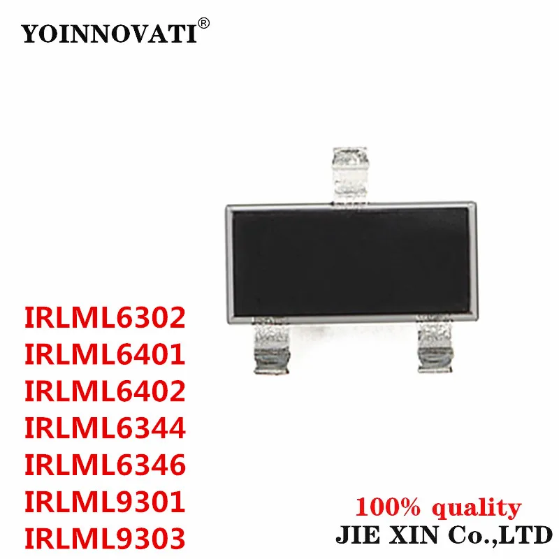 100Pcs New Original IRLML6302 IRLML6344 IRLML6346 IRLML6401 IRLML6402 IRLML9301 IRLML9303 TRPBF SOT23 module