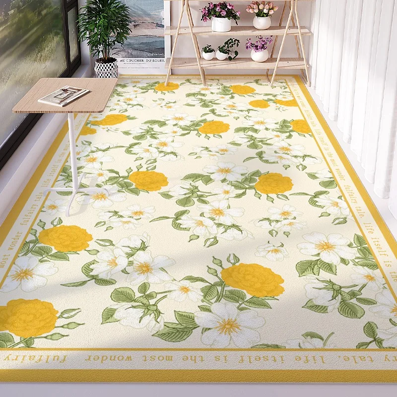 

Leisure Area Balcony Foot Mats PVC Leather Waterproof Sunscreen Kitchen Floor Mat Home Non-slip Dirt-resistant Carpet Ковер 러그
