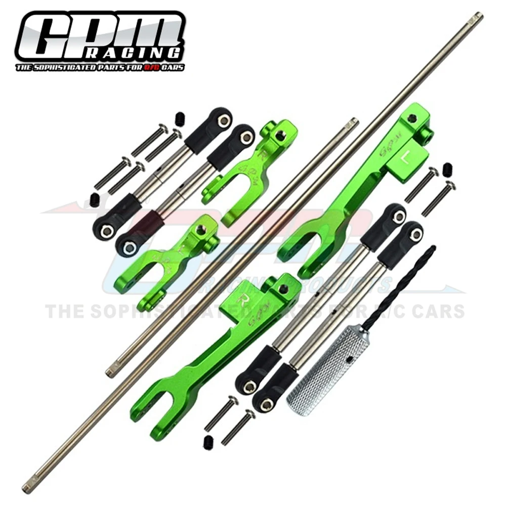 GPM Metal Front Rear Sway Bars Linkage Tie Rod 8596 + 8597 + 8598 for Traxxas 1/7 UDR Unlimited Desert Racer 85076-4 85086-4