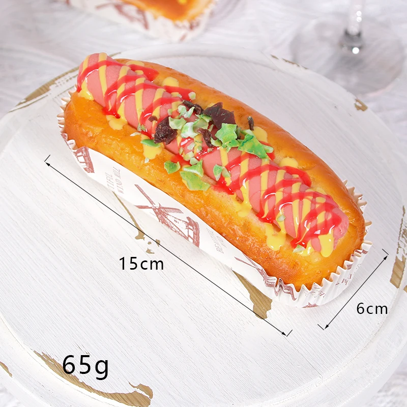 1pcs Simulation Of Hot Dog Cooking Bread Model Props Cake Food Food Window Decoration Children\'s Educational Products