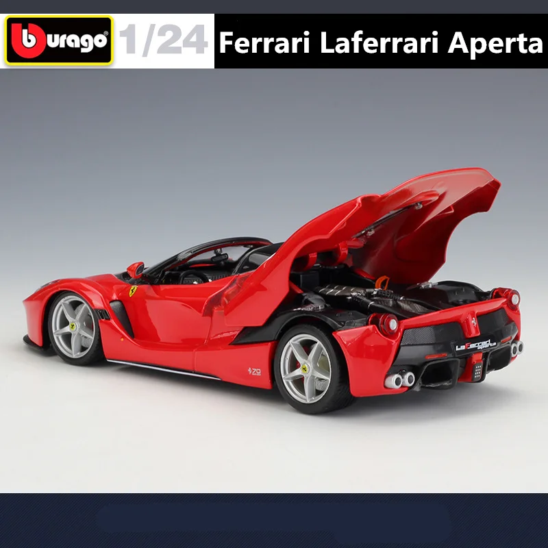 Bburago 1:24 Ferrari LaFerrari Aperta Alloy Open Sports Car Model Diecasts Metal Race Car Model Simulation Collection Kids Gifts