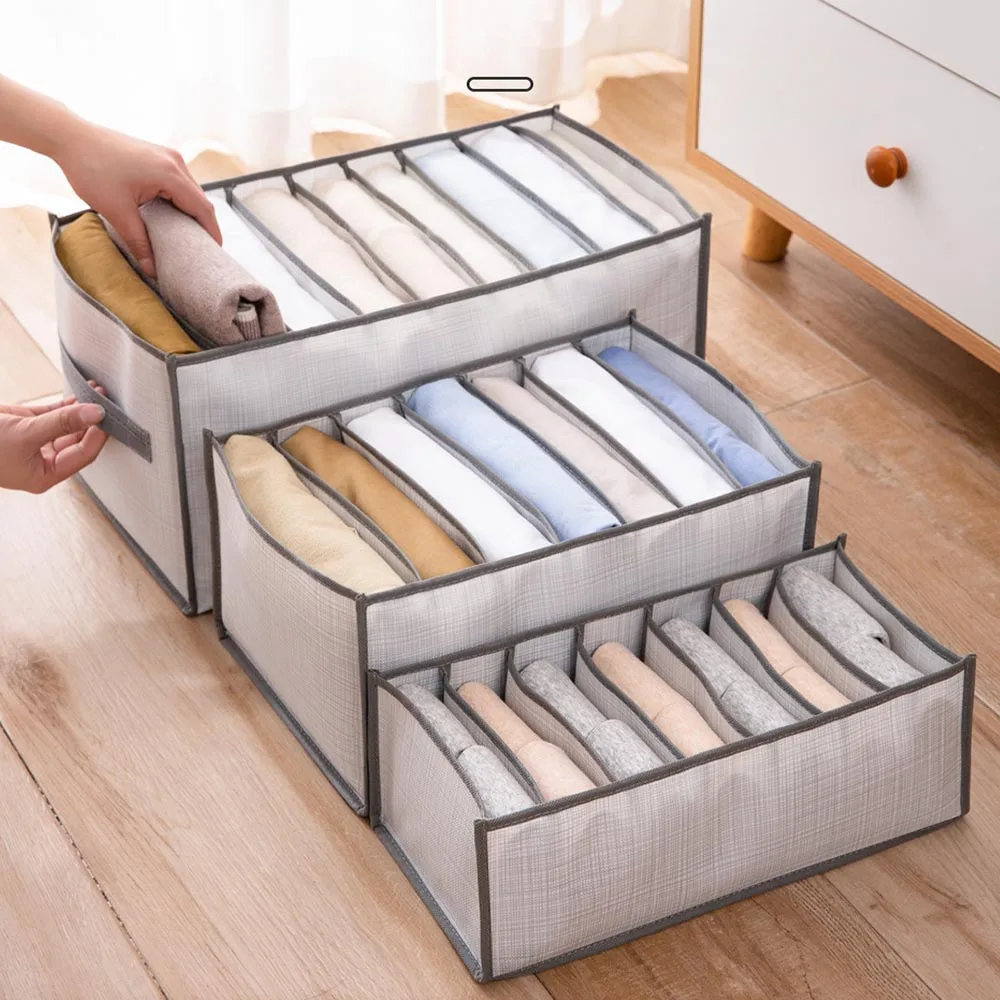 

Wardrobe Organizer Cabinets And Drawers Clothes Foldable Storage Box Divider Drawer Clothes T-shirt Pants Socks Underwear Organi