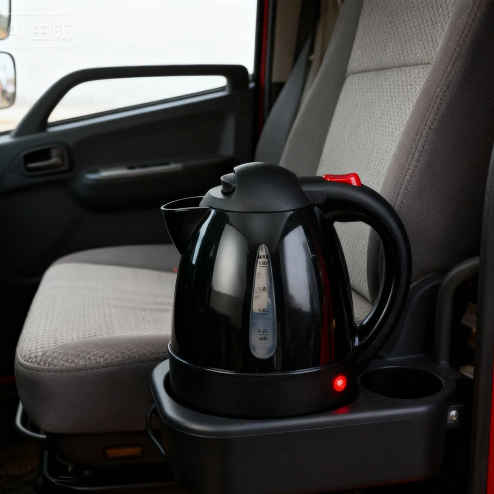 غلاية كهربائية للسيارة سريعة الغليان 12 فولت - غلاية شاي أسود 150 وات 1 لتر مع قابس سيجارة وإيقاف تلقائي #6