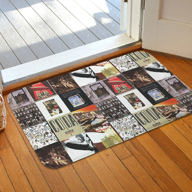 House Entrance Mat Non-slip G-Led G-Zeppelin Bedroom Rug Slip-resistant Custom Doormat Living Room Floor Carpet Home Decor Items