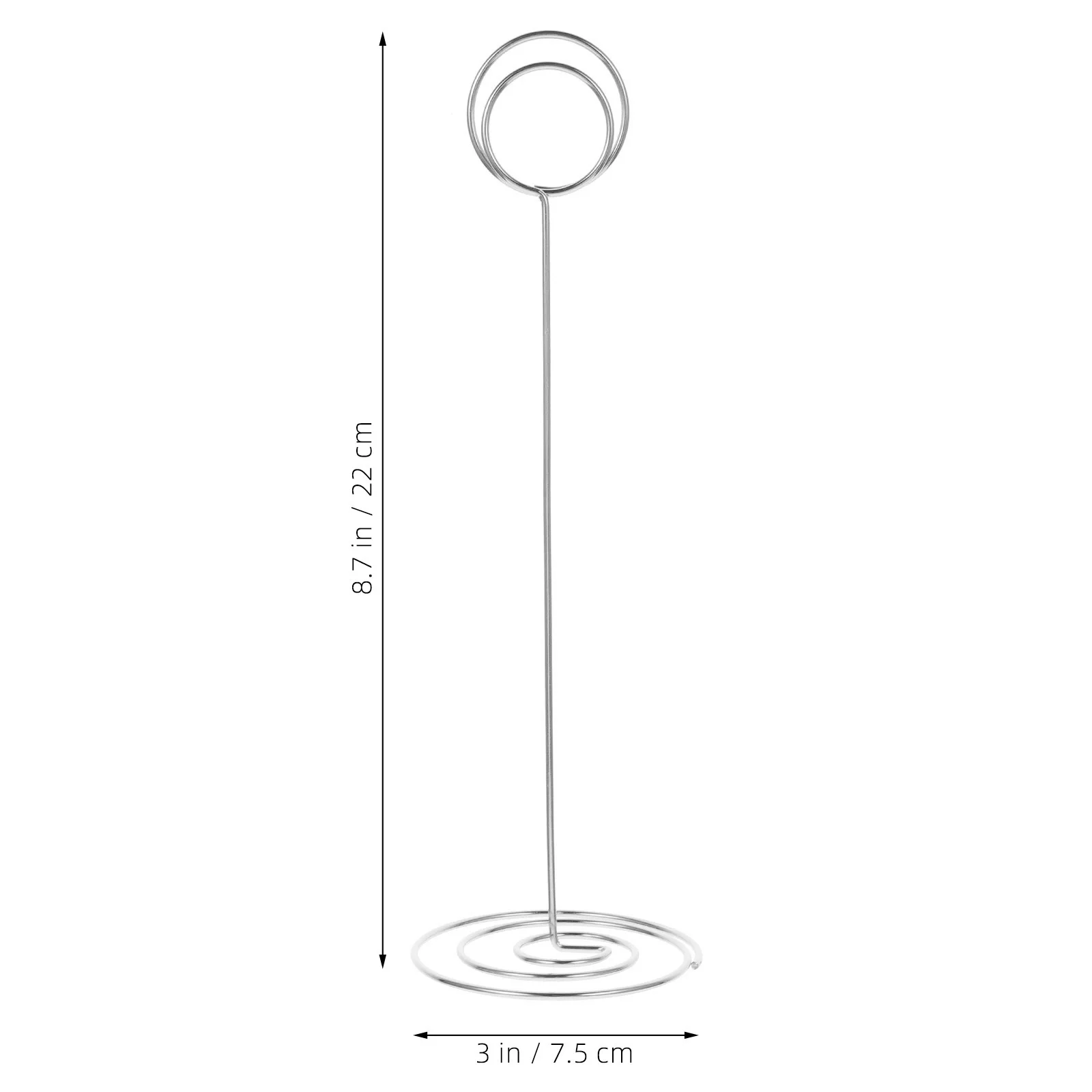 

12pcs Table Number Metal Photo Wedding Office Decor Place Card Holders Durable Picture Stands Compact Name Card Holders Table