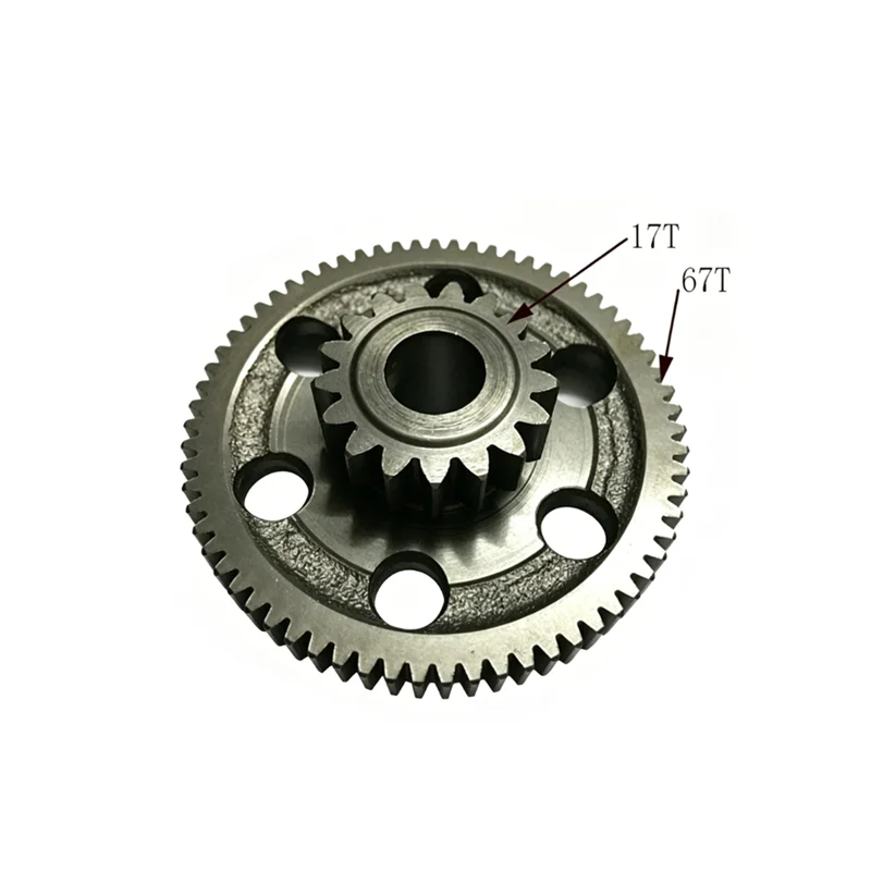Motorcycle Electric Starter Motor Transition Gear 17T 67T For Benelli TNT899 TNT1130 TREK899 TREK1130 BJ900-A TNT 899 1130