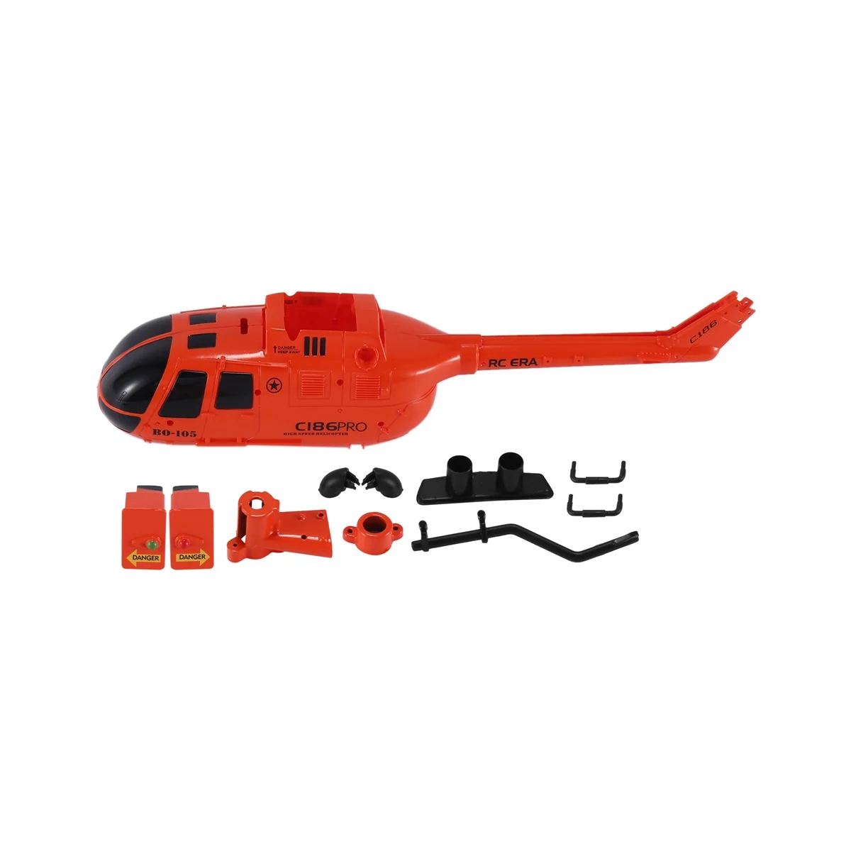 C186 C-186 Pro Shell Cover Set RC Helicopter Airplane Drone Spare Parts Upgrade Accessories,Orange