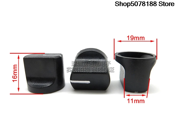5PCS  Duckbill monograph knob 19*16MM potentiometer encoder band switch spindle hole 6MM
