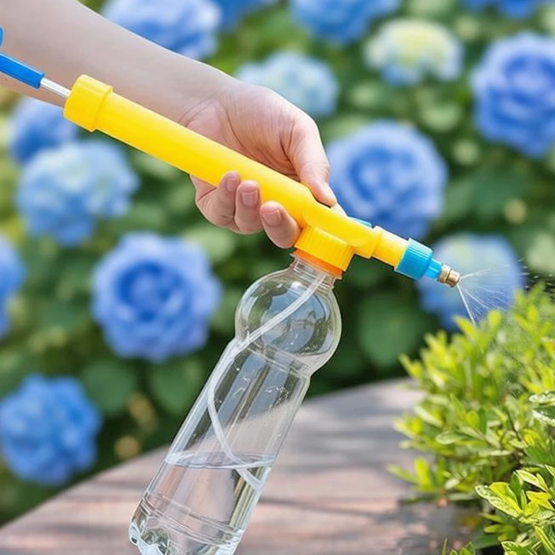 

Mini Juice Bottles Interface Plastic Trolley Gun Sprayer Head Water Pressure Random Color Home Vegetable Gardens Mist