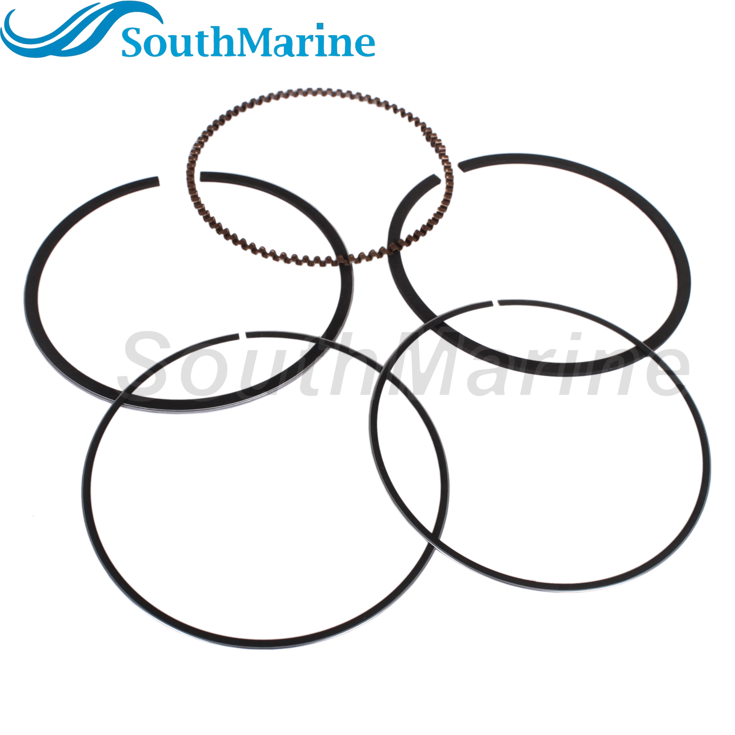 Boat Engine 68T-11603-00 68T-11603-01 STD Piston Ring for Yamaha 8HP 9.9HP Boat Motor, 56mm STD