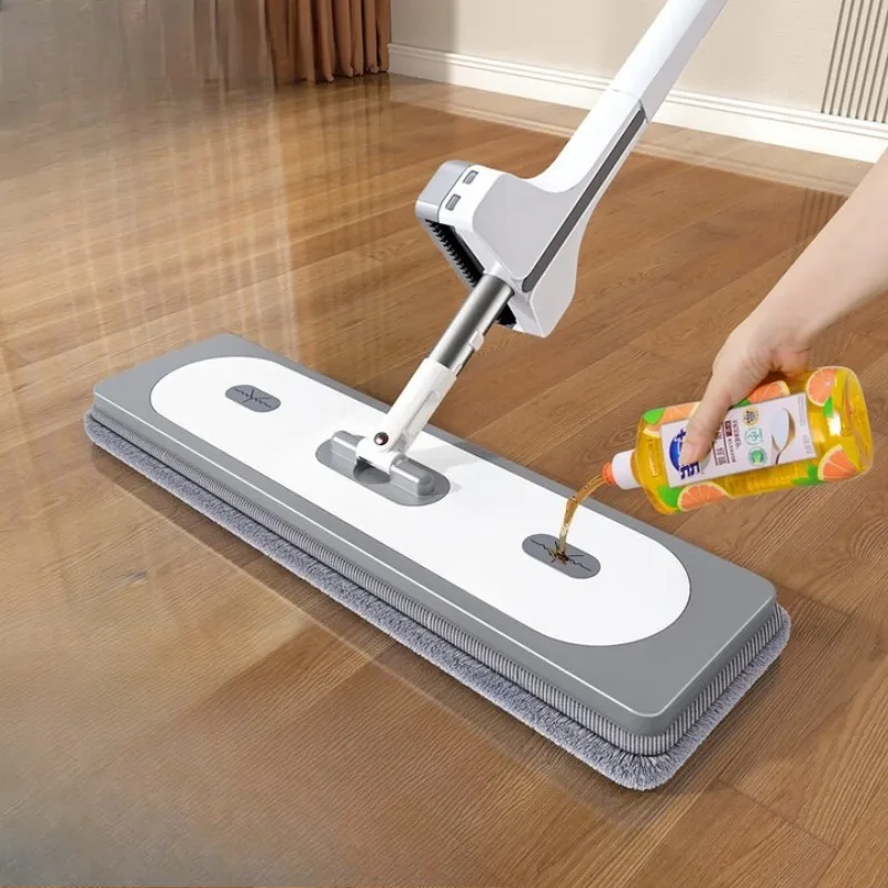 

Mop household one-drag net free hand washing 2025 new flat mop cloth with bucket floor mopping artifact no watermark artifact